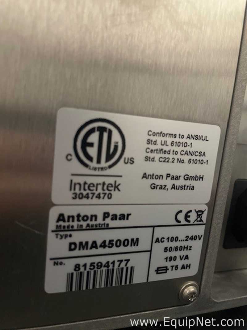 Densitómetro Anton Paar DMA 4500M
