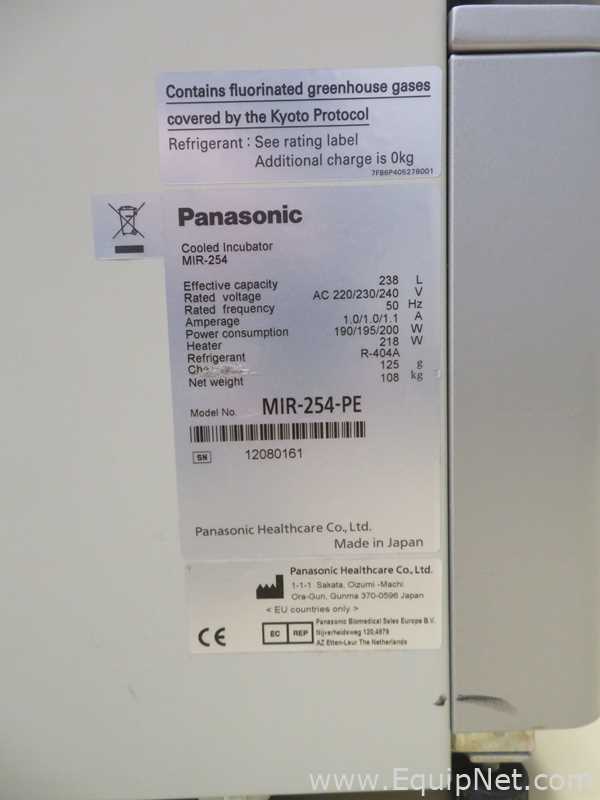 Incubadora Panasonic MIR-254-PE