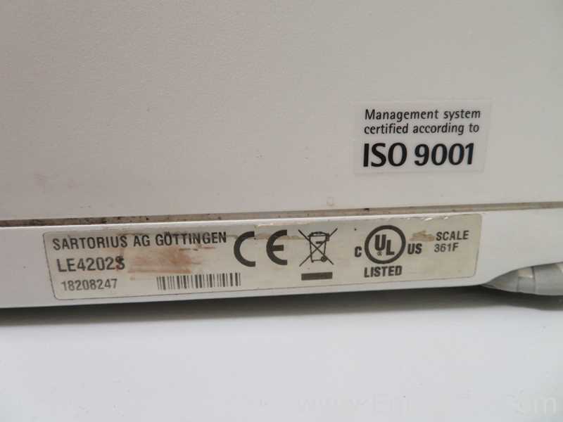 Sartorius LE4202S Balance with Power Supply