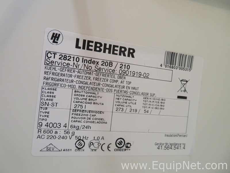 Unidade de Refrigeração Liebherr CT 28210