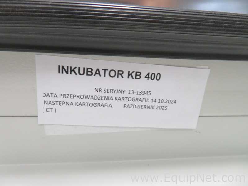 Binder KB 400 Cooling Incubator