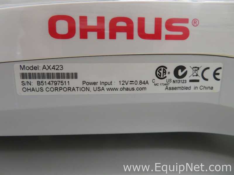 Balança de Laboratório Ohaus Corporation AX423