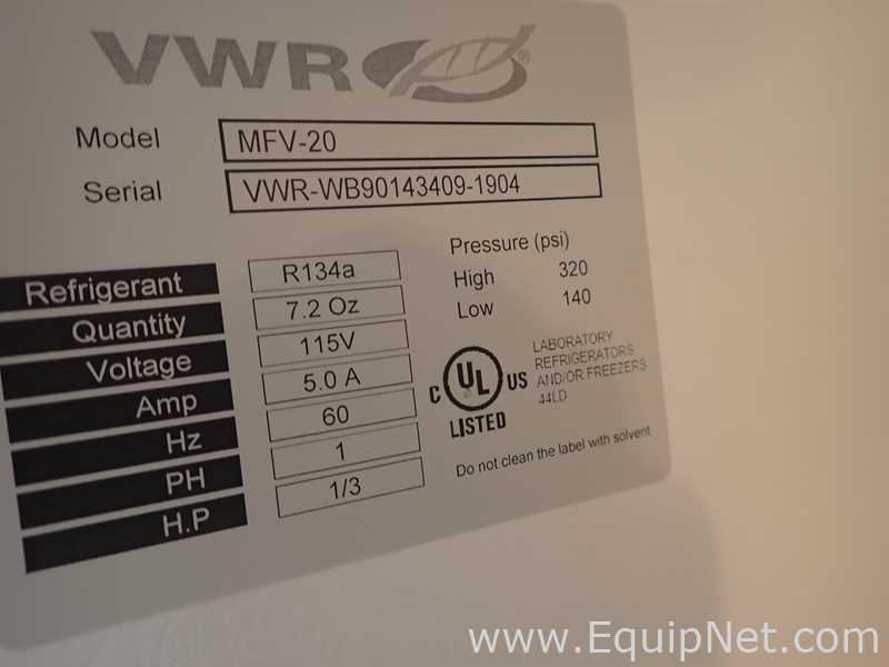 VWR MFV-20 Freezer