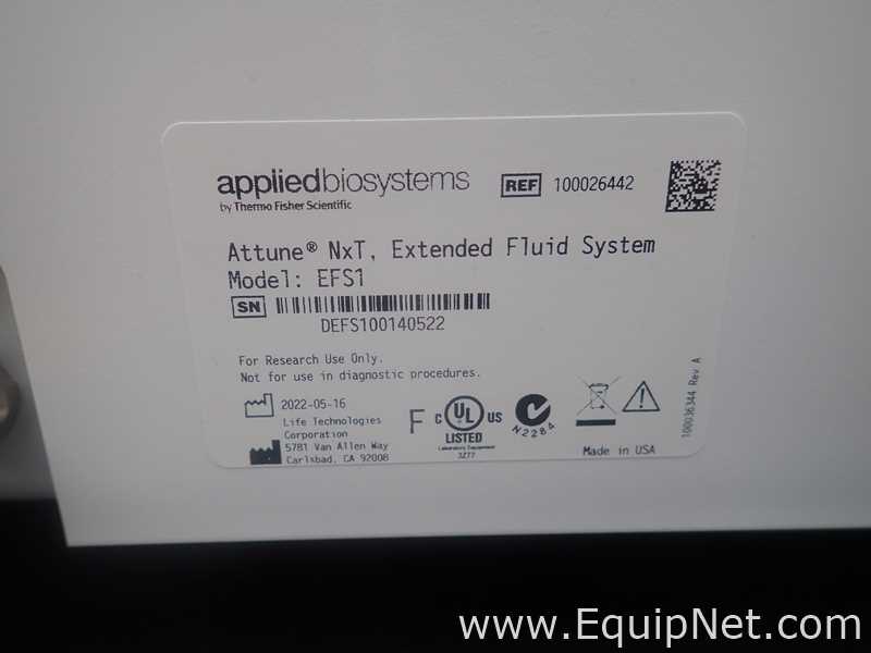 Invitrogen Attune NxT Acoustic Focusing Cytometer With CytKick Max And Extended Fluid System