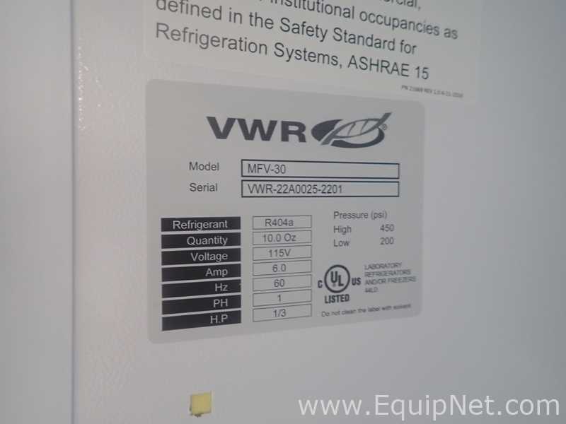 VWR MFV-30 Freezer
