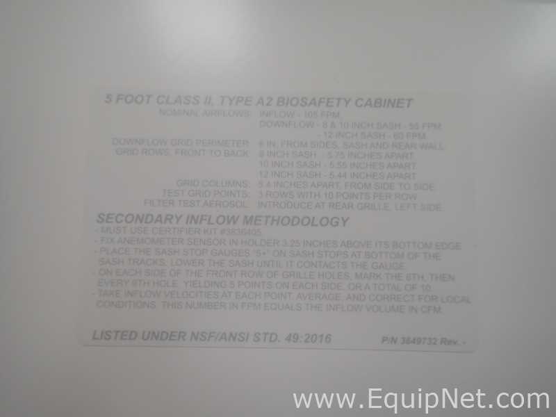Labconco 3849732 Logic Plus 5ft Biological Safety Cabinet with Stand