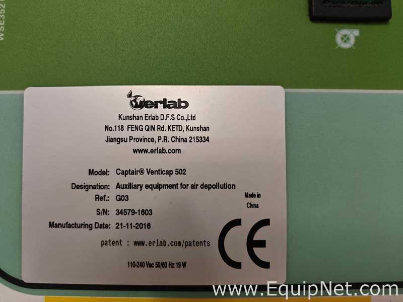Erlab F2AS Filter and JustRite Flammable Storage Cabinet Lot 777