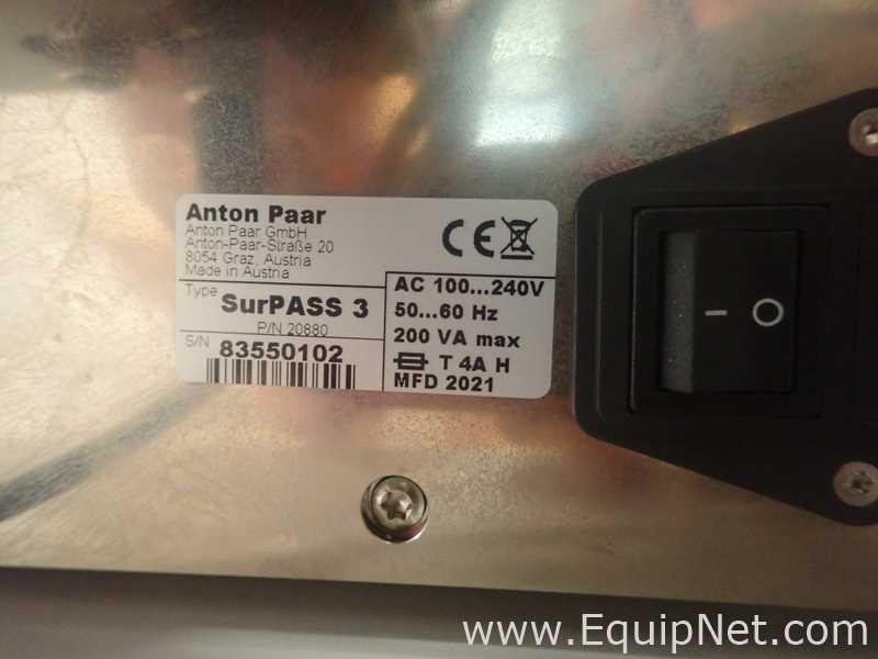 Anton Paar SurPASS 3 Electrokinetic Analyzer