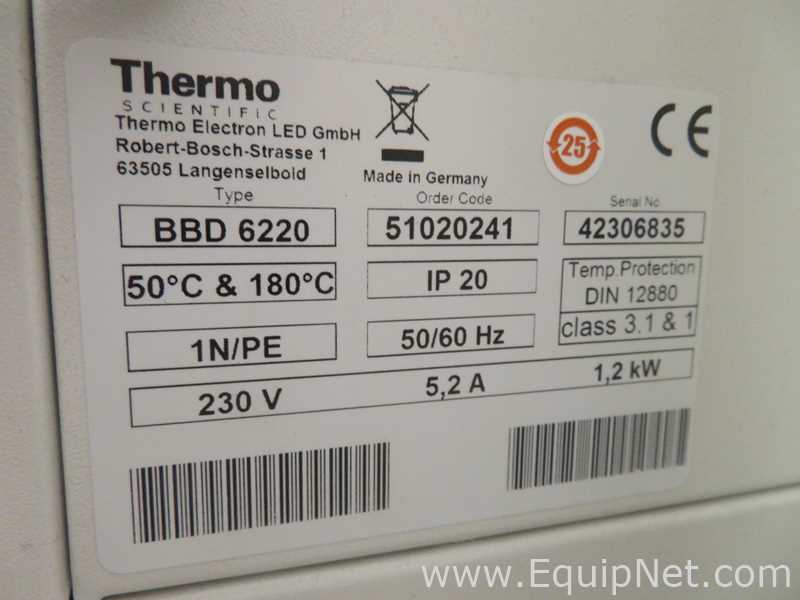 Incubadora Thermo Scientific BBD 6220