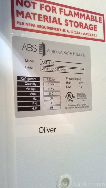Freezer American BioTech Supply ABT-17R