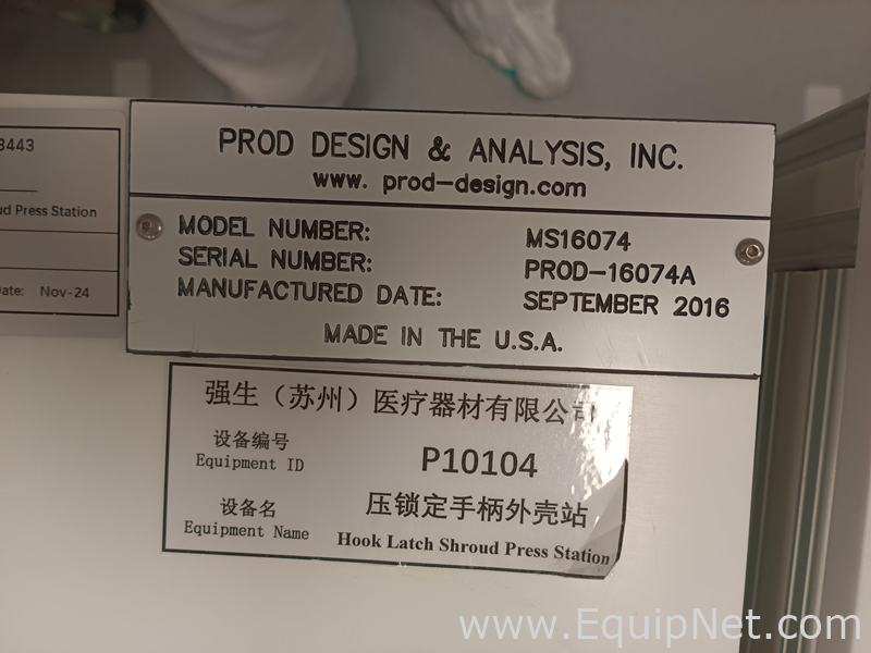 Prod Design MS16074 Hook Latch Shroud Press P10104