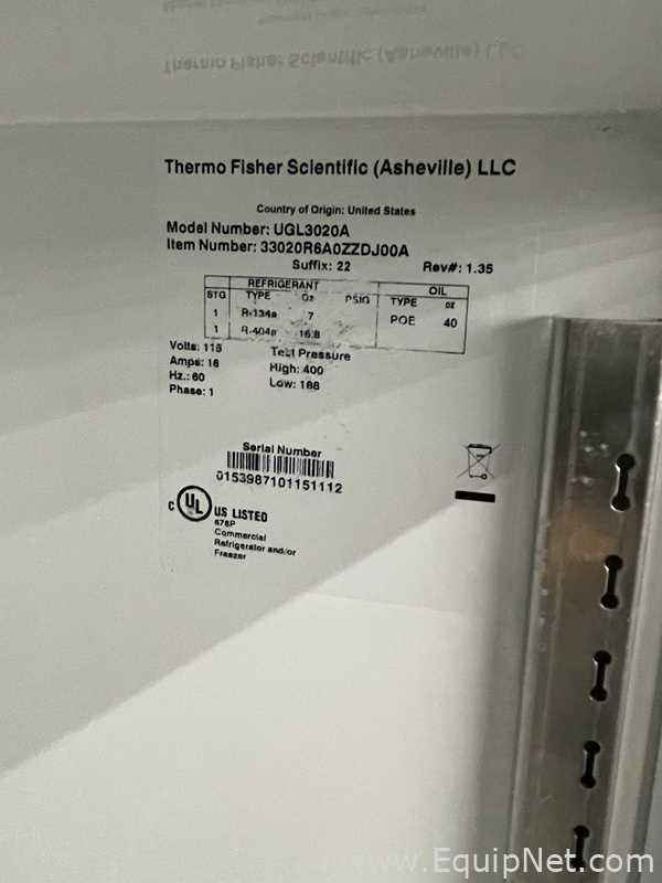 Thermo Scientific Revco Freezer