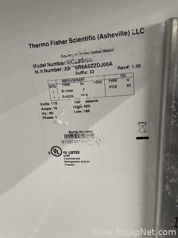 Thermo Scientific Revco Freezer