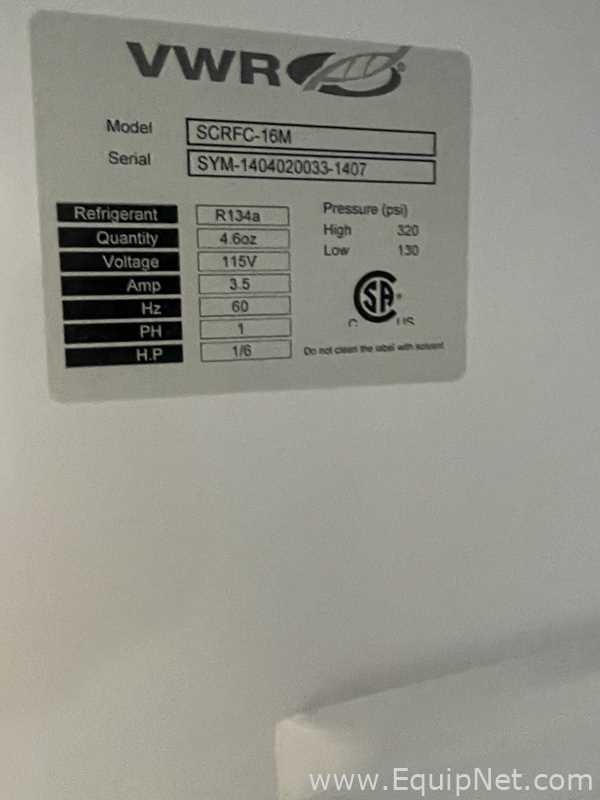 VWR SCRFC-16M Refrigerator with Freezer