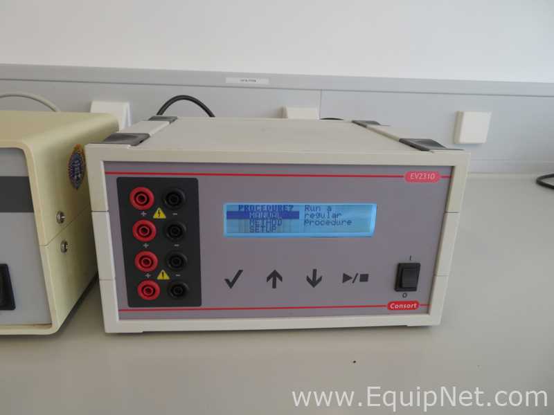 Lot of 2 Consort EV2310 Electrophoresis Power Supplies