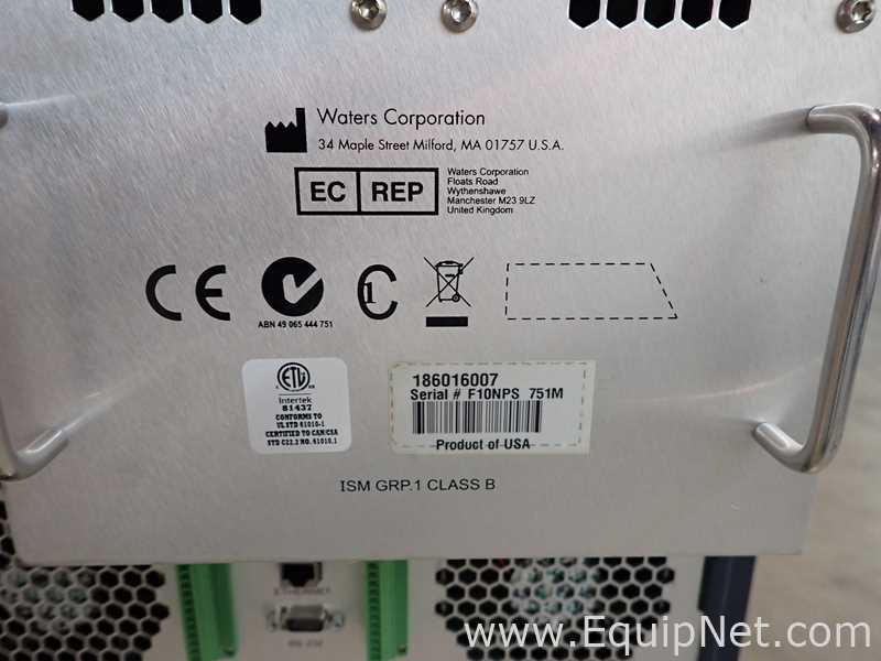 Waters nanoAcquity Nano UPLC With SQ Detector on Flex Cart