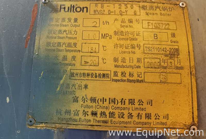 Aquecedor a Gás, Óleo, Carvão, Eletricidade Fulton Boiler Works, Inc. RB-1250 WNS2.0-1.0-Y Q