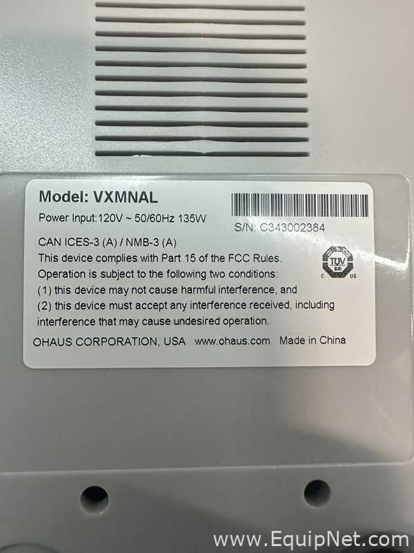 Lote de 2 Mezclador de Laboratorio Ohaus Corporation VXMNAL