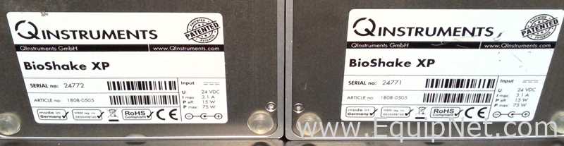 Lot of 2 QInstruments BioShake XP Microplate Mixers