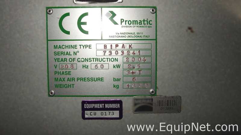Encajadora Promatic Bipak