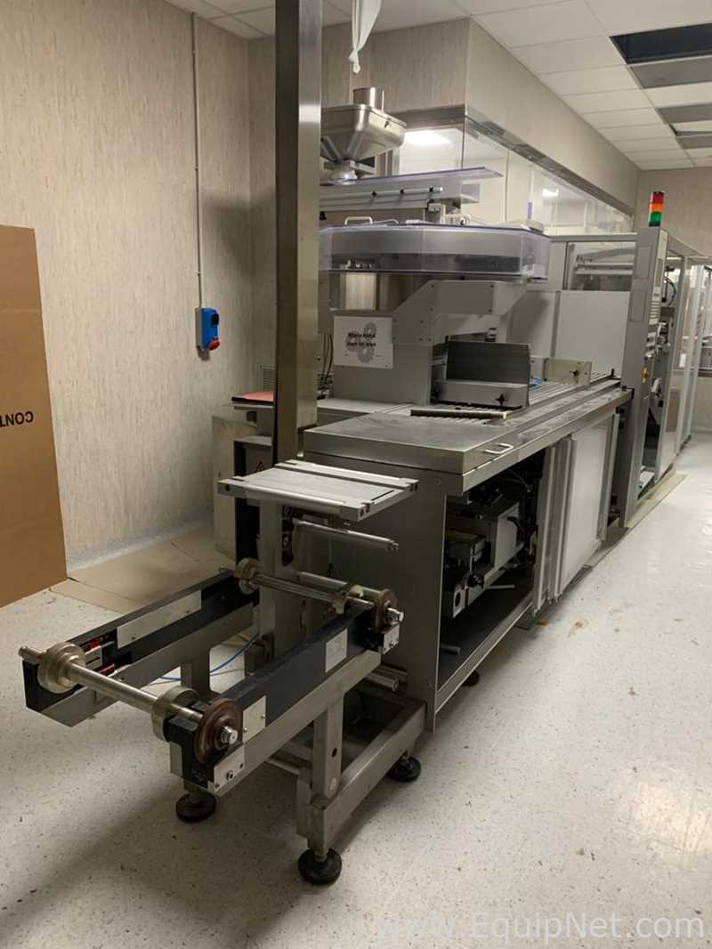 uhlman UPS 1070, C 2404 Blister Line with blistering and cartoning machine