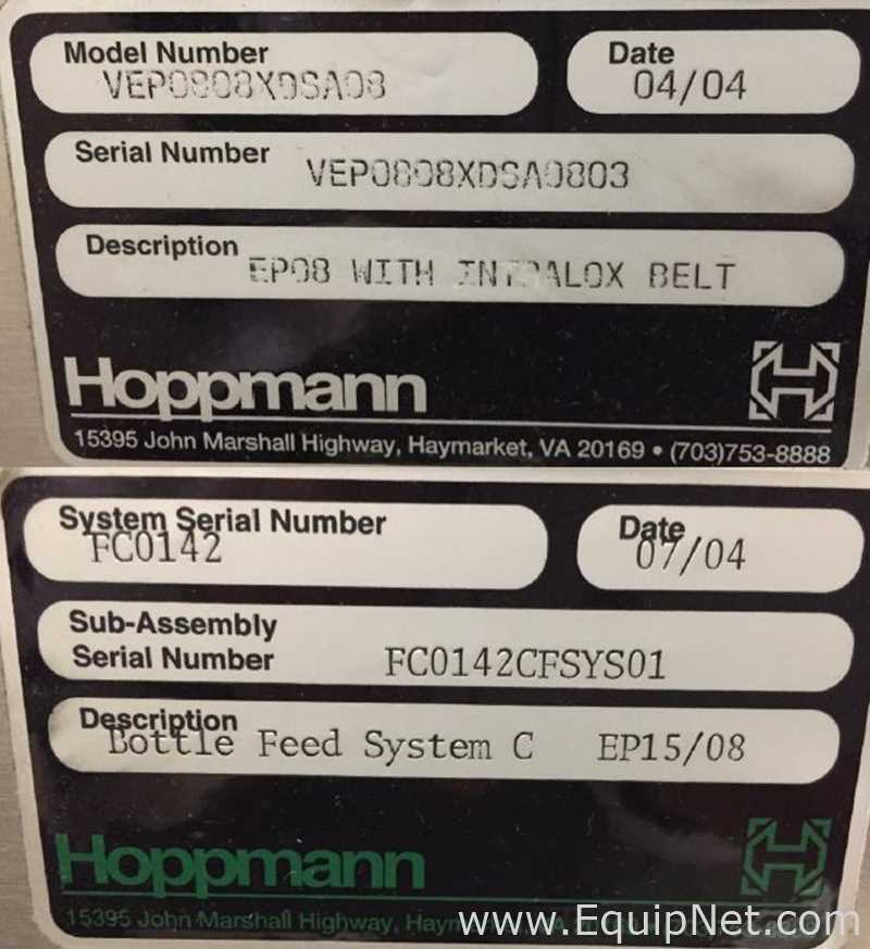 Hoppmann Corporation FS30 Unscrambler with EP Elevating Prefeeder 