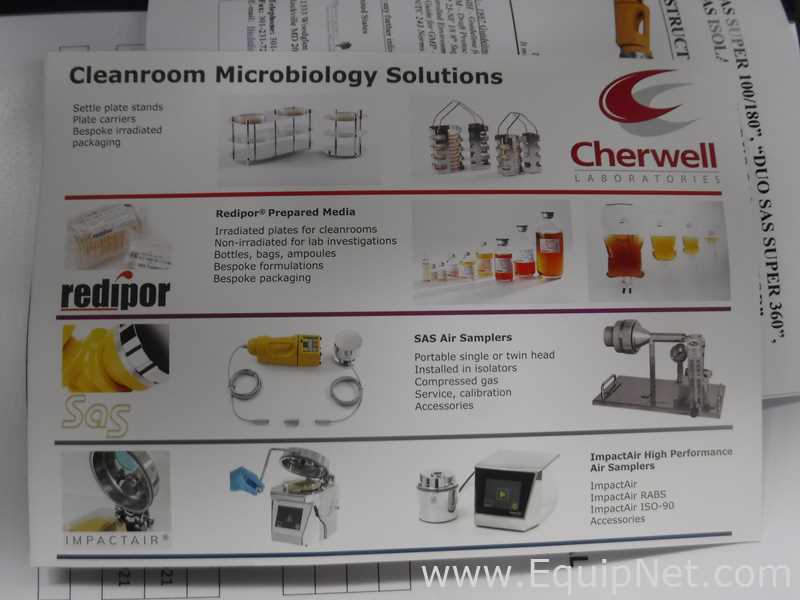 lote de  2 Amostrador de Ar Cherwell Laboratories  SAS Duo 360