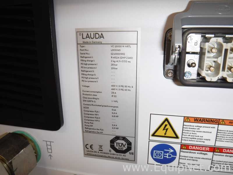 Lauda VC 10000 W NRTL Temperature Control Unit