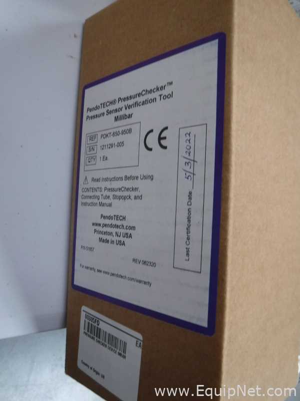 Unused Lot of 8 Brand New PendoTECH LLC PDKT-650-950B Pressure Checkers