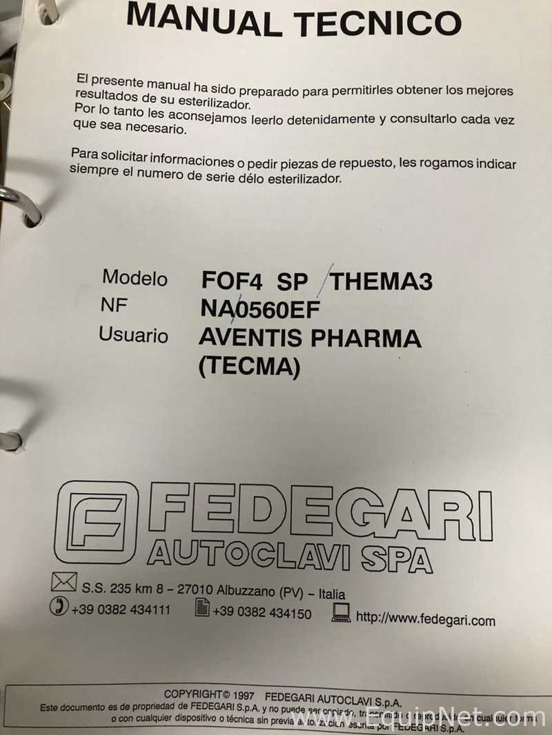Fedegari FOF4SP不锈钢双扇门水平高压蒸汽