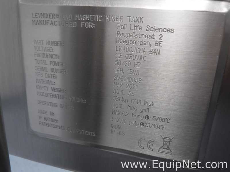 Misturador aço inox PALL  LM400JCMA-B4N.  400 Litros