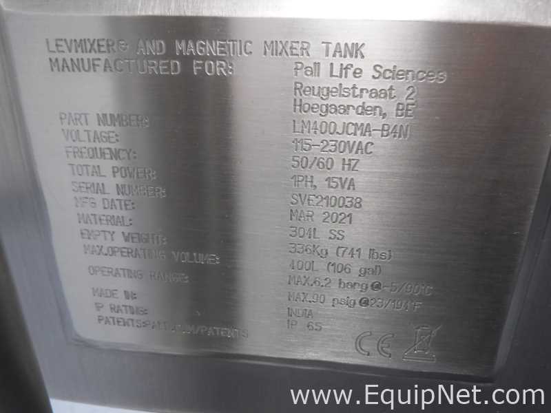 Misturador aço inox PALL  LM400JCMA-B4N.  400 Litros