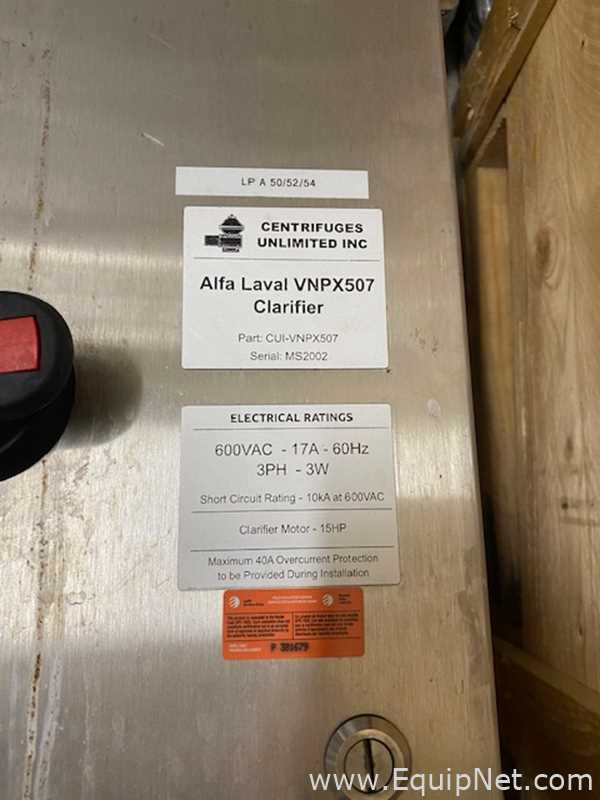 Alfa Laval Clara 80 Clarifier Centrifuge