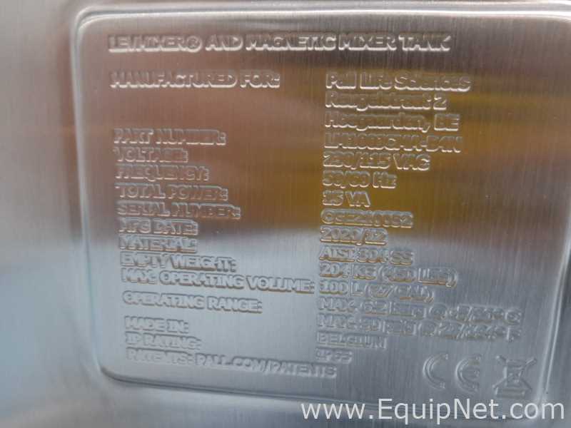 Misturador aço inox PALL  LM100JCMA-B4N.  100 Litros