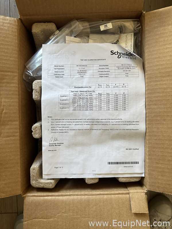 Schneider Electric - Medidor De Calidad De Potencia Y Energía ION92040