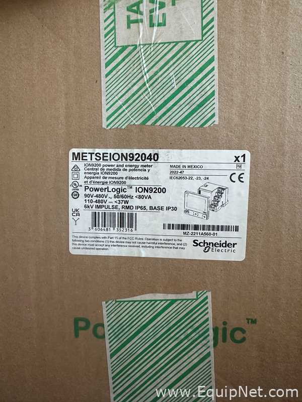 Schneider Electric - Medidor De Calidad De Potencia Y Energía ION92040