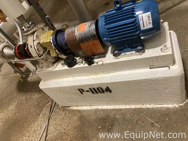 Alpha Tank 20,000 Gallon 316 Stainless Steel Agitated Tank With Centrifugal Pump  V-1104  P-1104