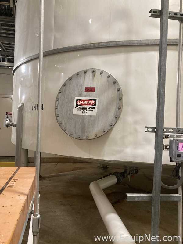 Alpha Tank 20,000 Gallon 316 Stainless Steel Agitated Tank With Centrifugal Pump  V-1104  P-1104