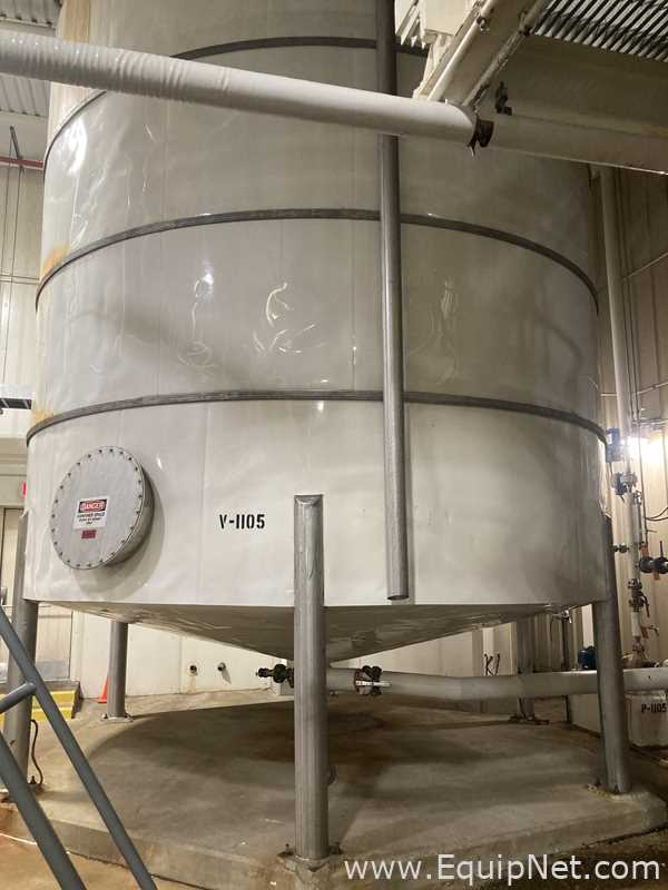Alpha Tank 20,000 Gallon 316 Stainless Steel Storage Tank And Centrifugal Pump  V-1105  P-1105