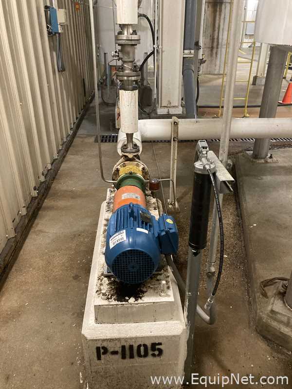 Alpha Tank 20,000 Gallon 316 Stainless Steel Storage Tank And Centrifugal Pump  V-1105  P-1105