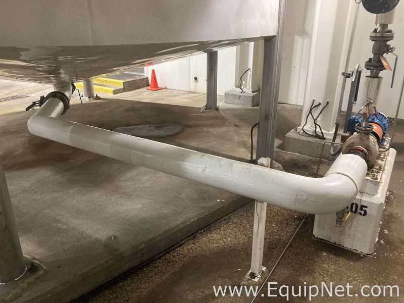 Alpha Tank 20,000 Gallon 316 Stainless Steel Storage Tank And Centrifugal Pump  V-1105  P-1105
