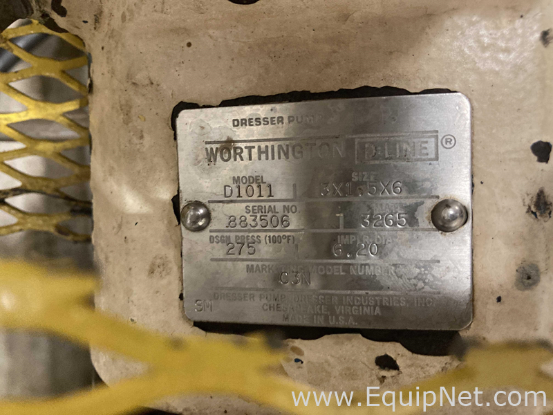 Bomba Centrífugas Acero inoxidable Worthington Pump Corporation D1011