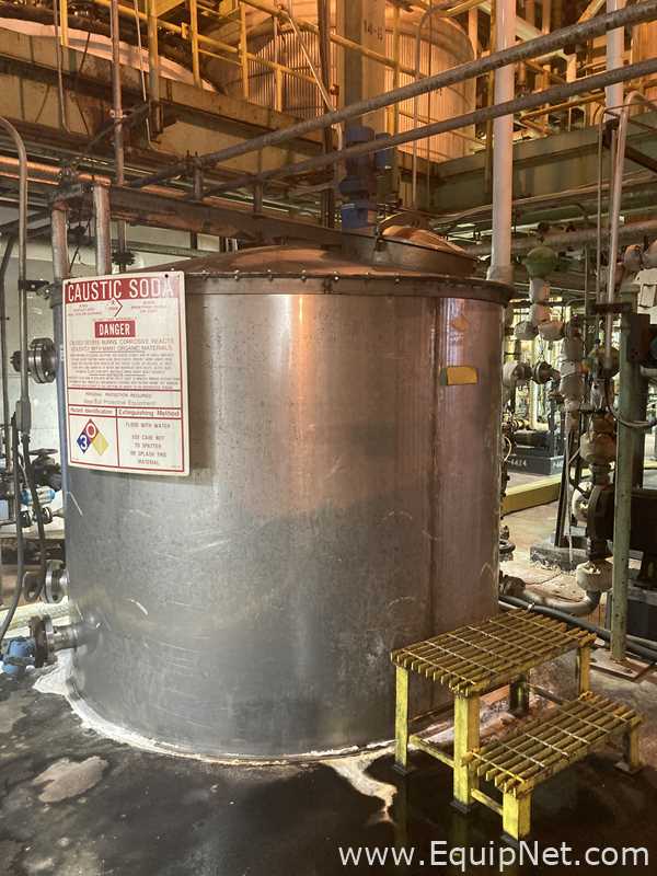 950 Gal Soda Ash Stainless Steel Tank V-4716