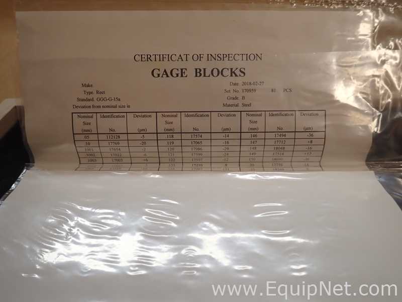 Set of Gauge Blocks