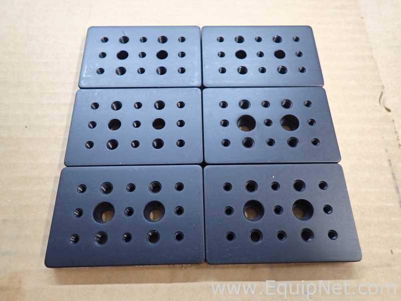 Lot of 6 Thorlabs MSB5075/M 50mm x 75mm x 9.5mm Mini-Series Aluminum Breadboards
