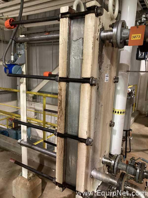Lot Of Two Alfa Laval Stainless Steel Plate and Frame Heat Exchangers E-4501