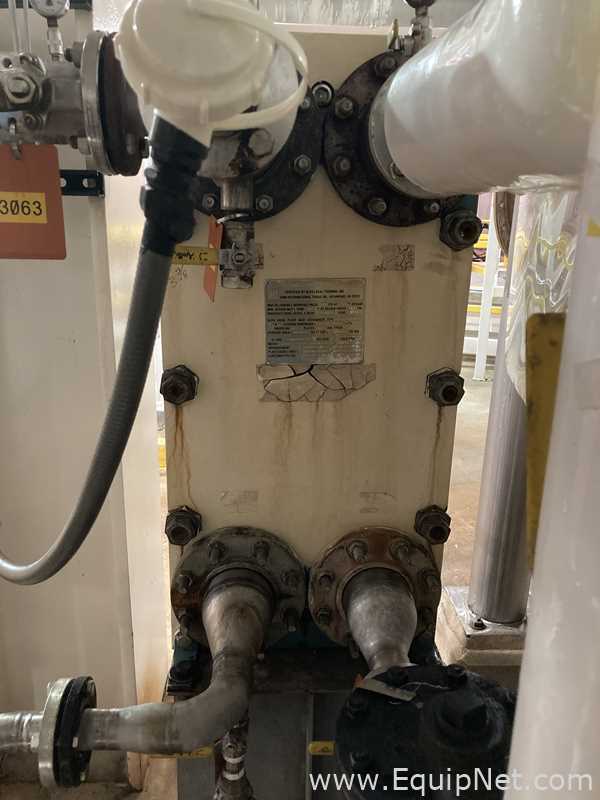 Lot Of Two Alfa Laval Stainless Steel Plate and Frame Heat Exchangers E-4501