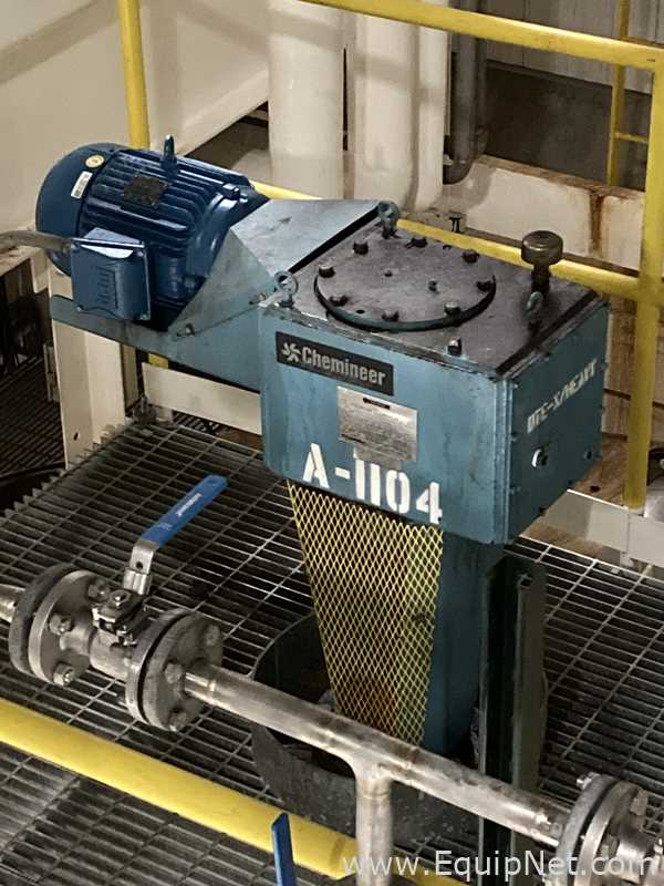 Alpha Tank 20,000 Gallon 316 Stainless Steel Agitated Tank With Centrifugal Pump  V-1104  P-1104