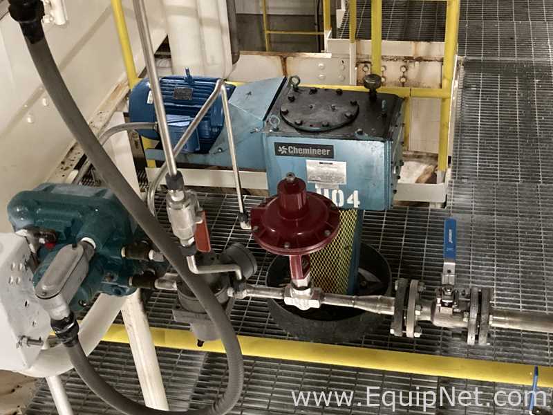 Alpha Tank 20,000 Gallon 316 Stainless Steel Agitated Tank With Centrifugal Pump  V-1104  P-1104