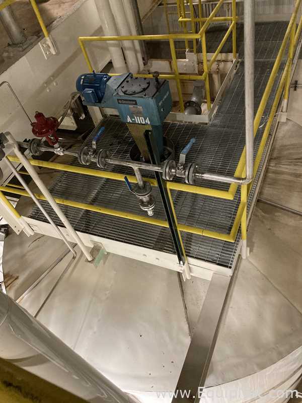 Alpha Tank 20,000 Gallon 316 Stainless Steel Agitated Tank With Centrifugal Pump  V-1104  P-1104